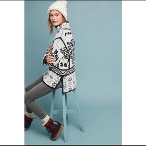 Anthropologie Alaskan Half Zip Sweater